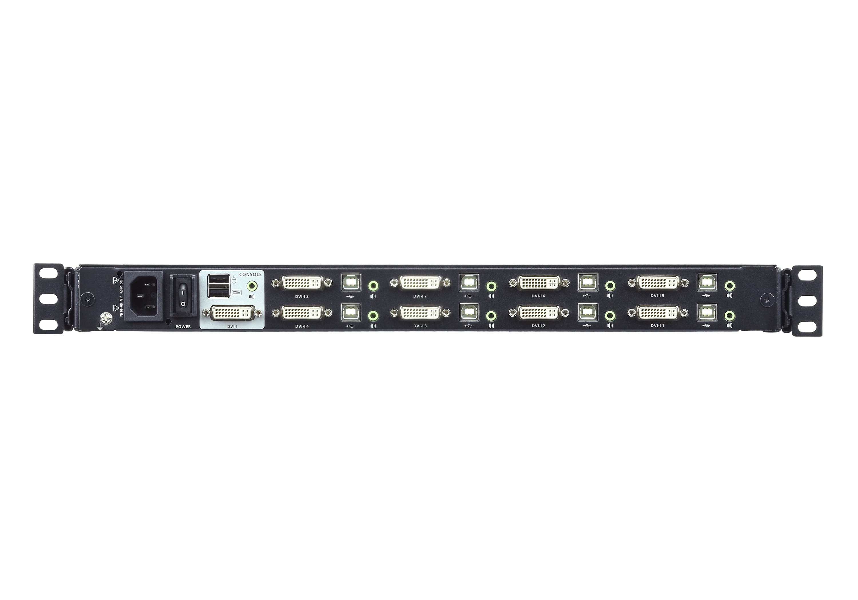 ATEN CL6708MW 8-Port USB DVI Single Rail WideScreen LCD KVM Switch — additional product view from ATEN (angle not stated by ATEN)