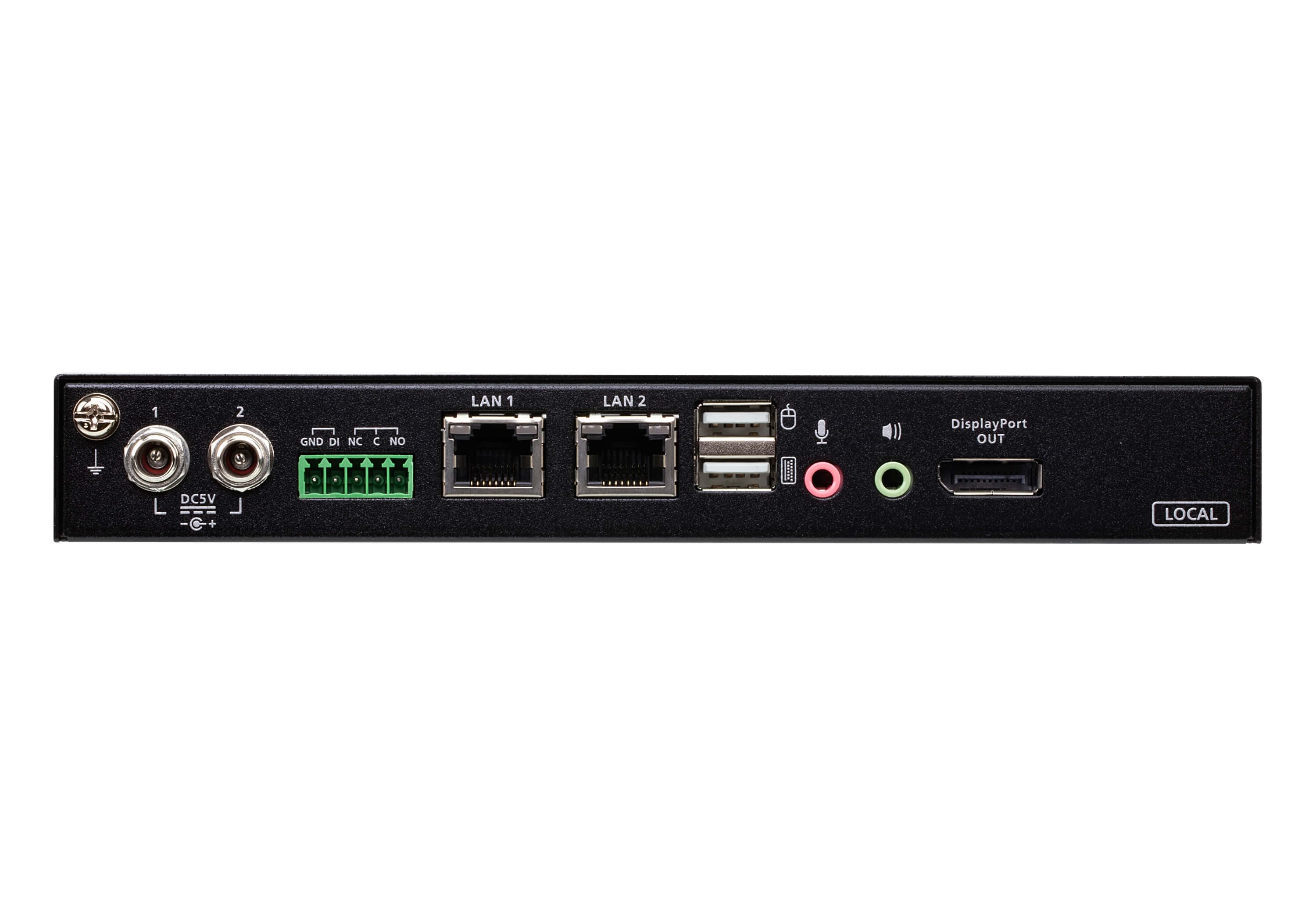ATEN CN9950 1-Local/Remote Share Access Single Port 4K DisplayPort KVM over IP Switch — additional product view from ATEN (angle not stated by ATEN)