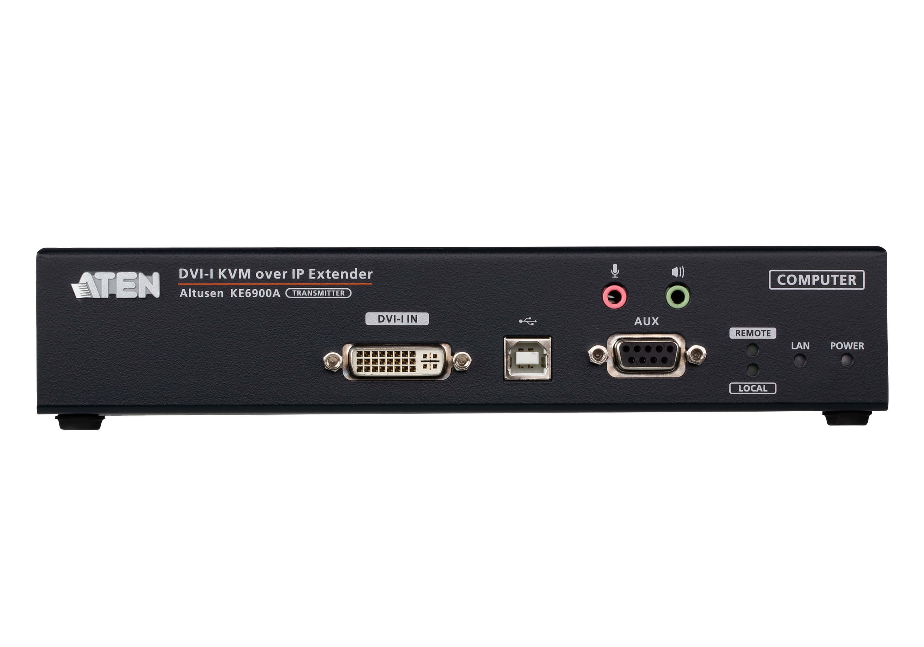 ATEN KE6900AT DVI-I Single Display KVM over IP Transmitter — additional product view from ATEN (angle not stated by ATEN)