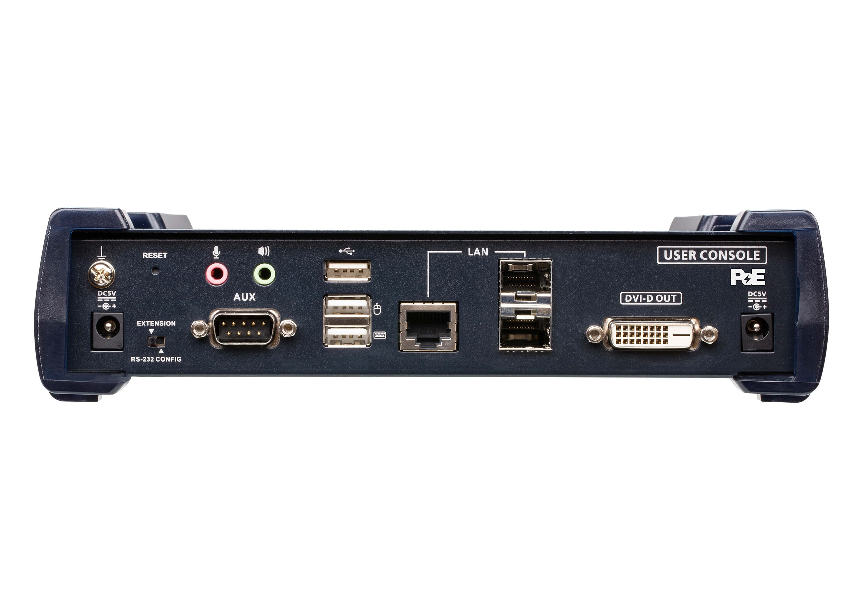 ATEN KE6922R 2K DVI-D Dual-Link KVM over IP Receiver with Dual SFP & PoE — additional product view from ATEN (angle not stated by ATEN)