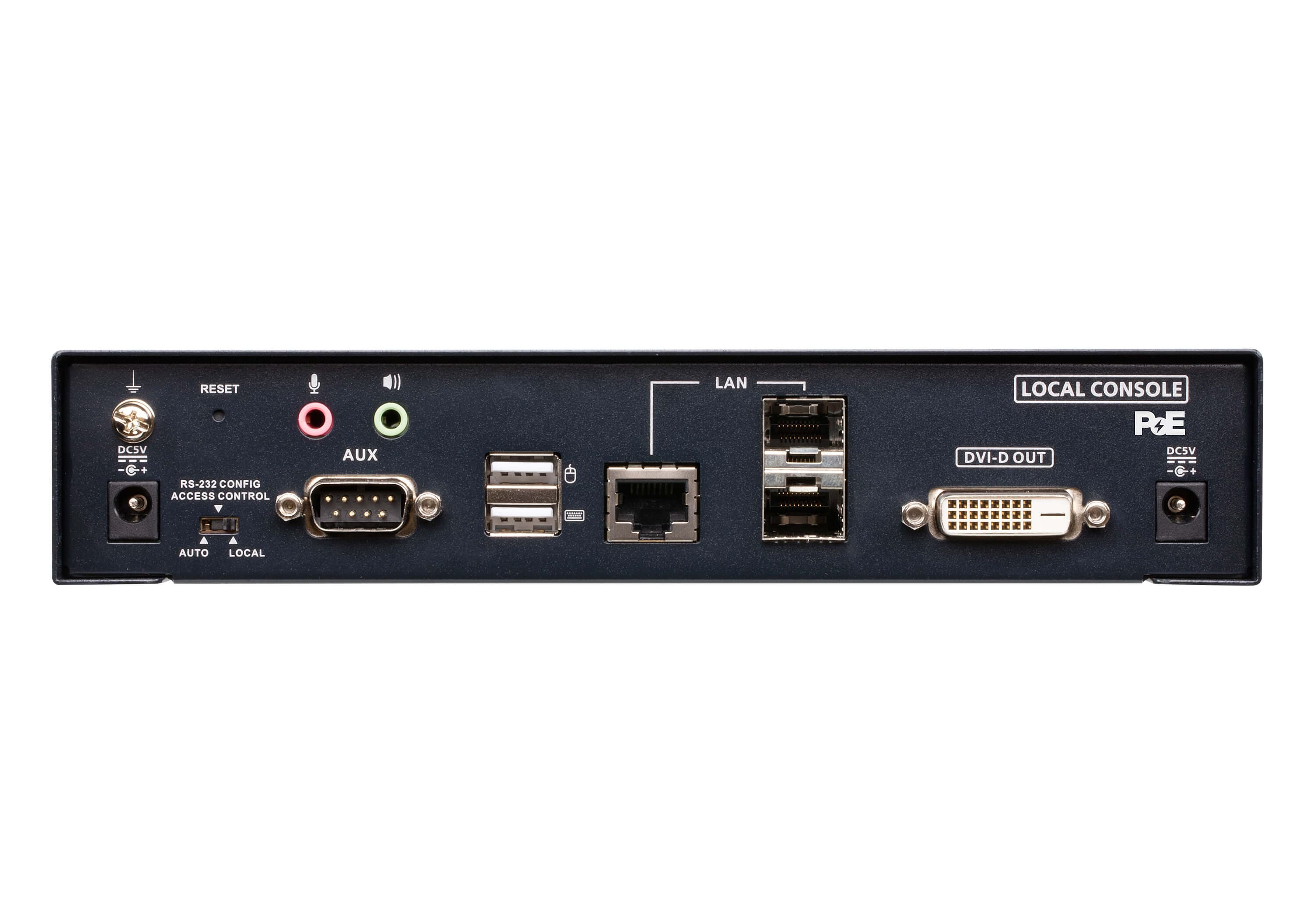 ATEN KE6922T 2K DVI-D Dual-Link KVM over IP Transmitter with Dual SFP & PoE — additional product view from ATEN (angle not stated by ATEN)