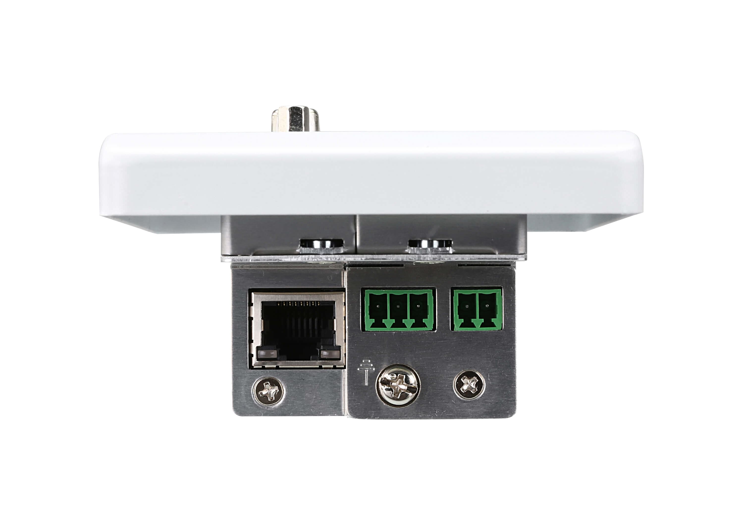 ATEN VE2812AEUT HDMI & VGA HDBaseT Transmitter with EU Wall Plate / PoH (4K@100m)(PoH PD) - connector panel view
