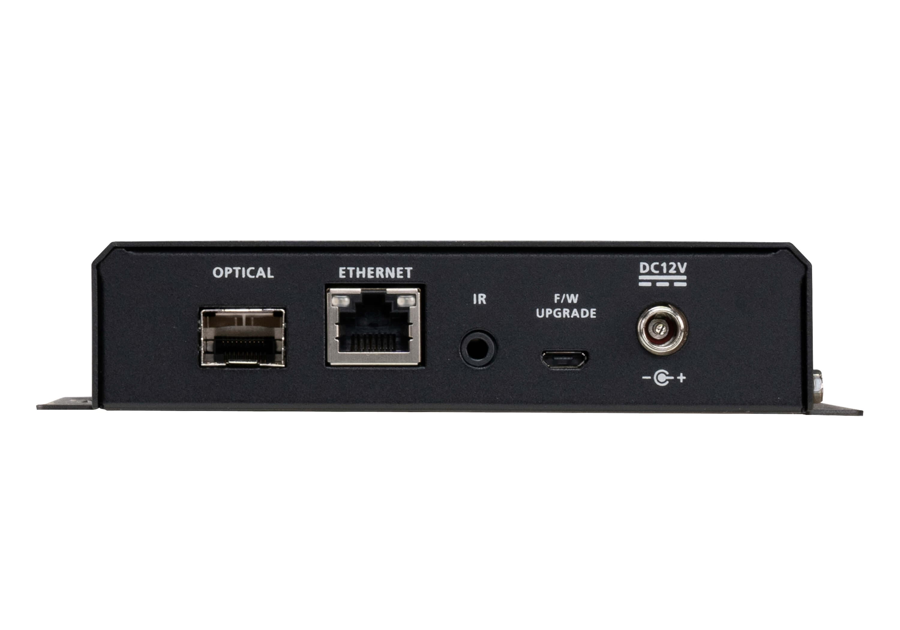 ATEN VE883ARK2 True 4K HDMI Optical Receiver (Singlemode, 10 km) - connector panel view (ATEN publishes one photo for the VE883AR - the K1/K2 difference is the supplied SFP+ module, not the receiver itself)