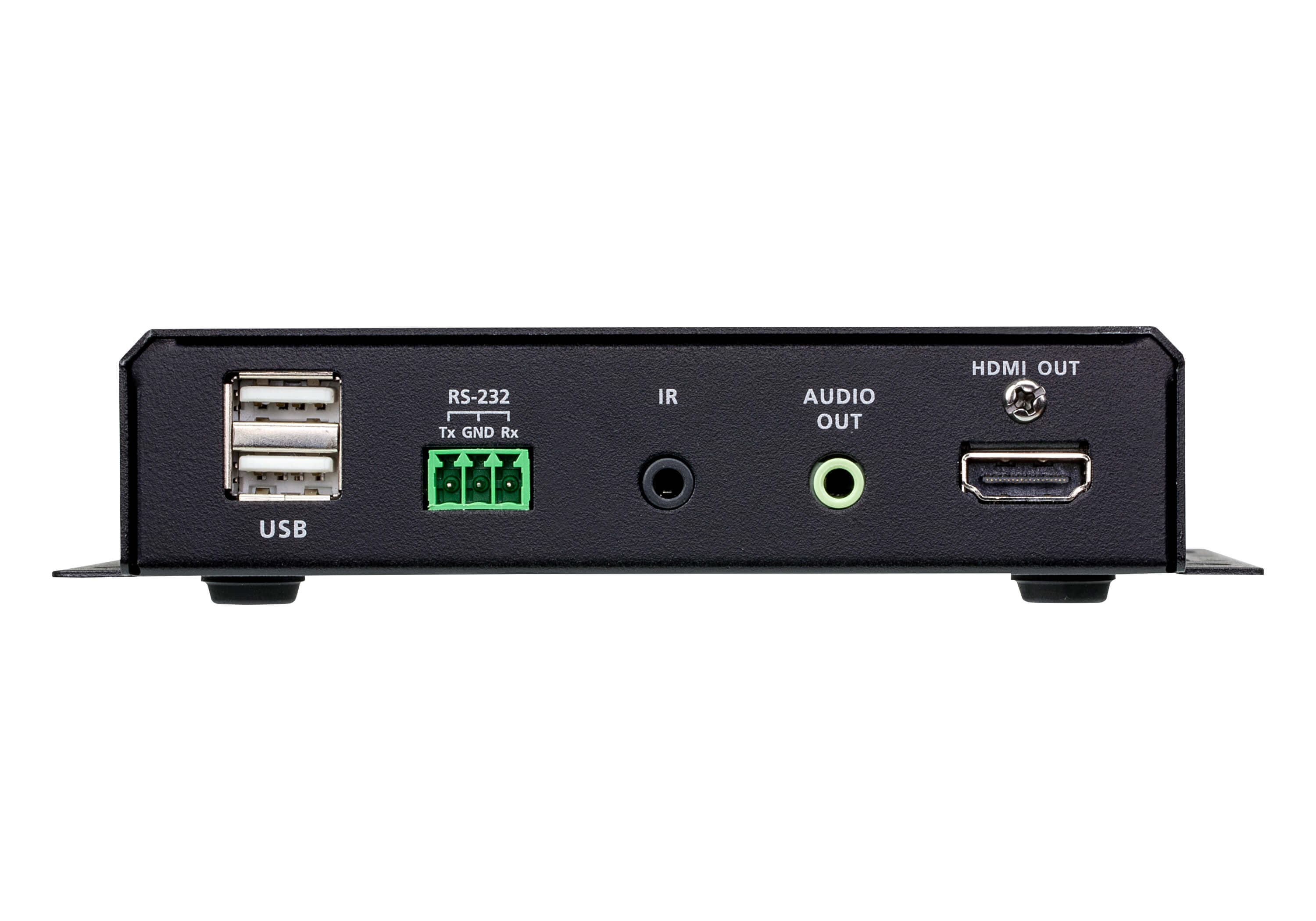 ATEN VE8952R 4K HDMI over IP Receiver with PoE - connector panel view