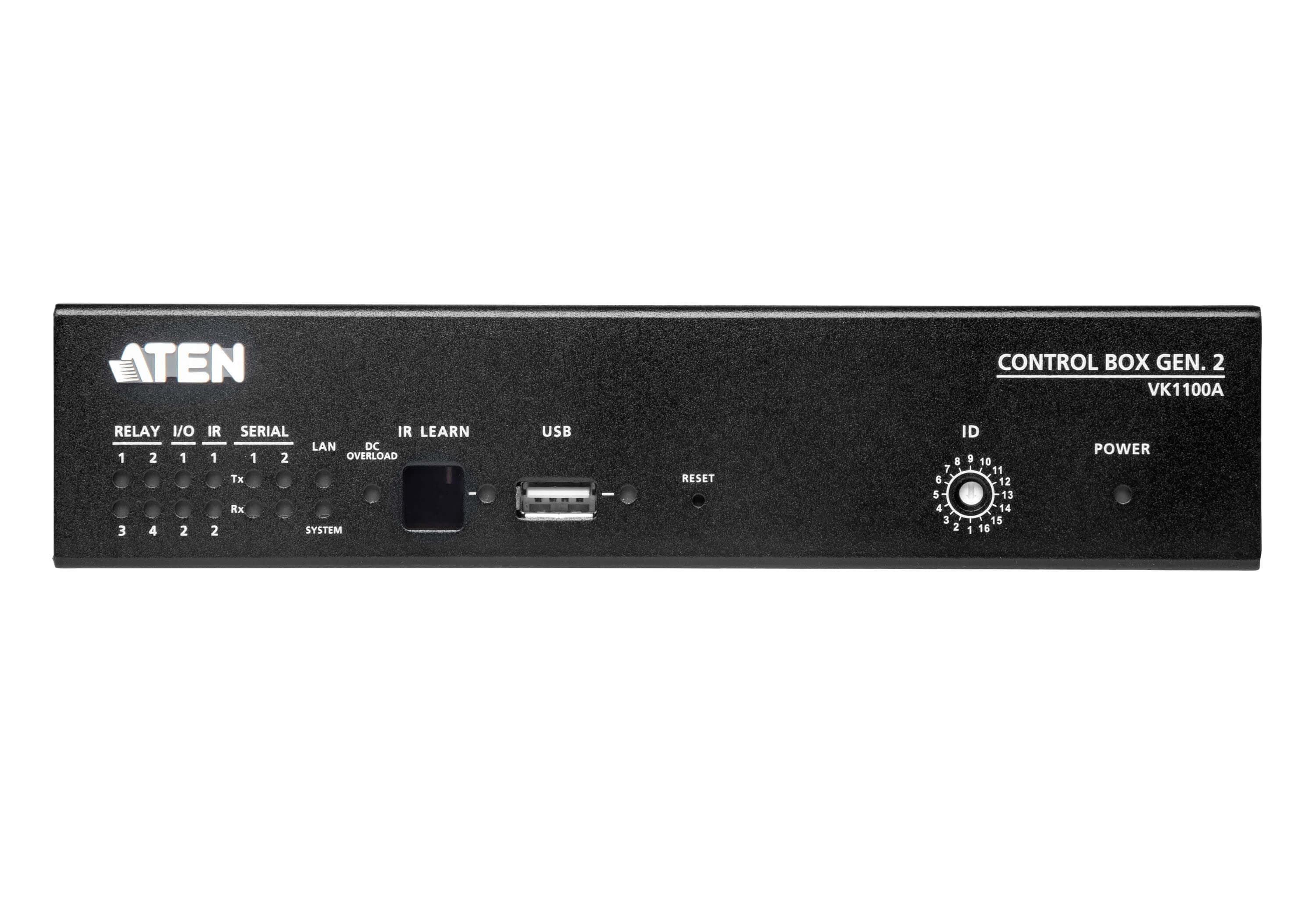 ATEN VK1100A Control System Compact Control Box Gen. 2 - connector panel view