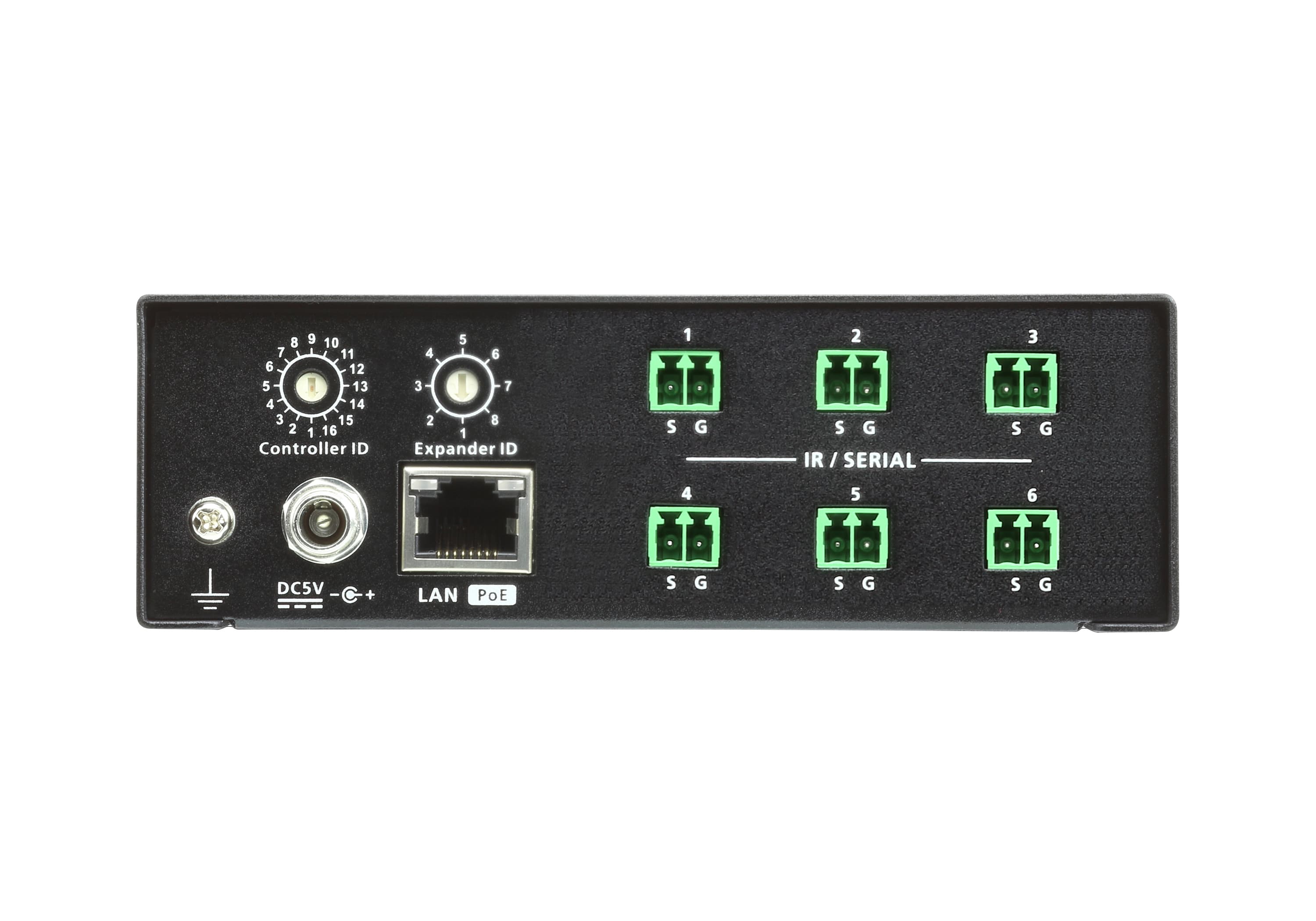 ATEN VK236 6-Port IR/Serial Expansion Box - connector panel view