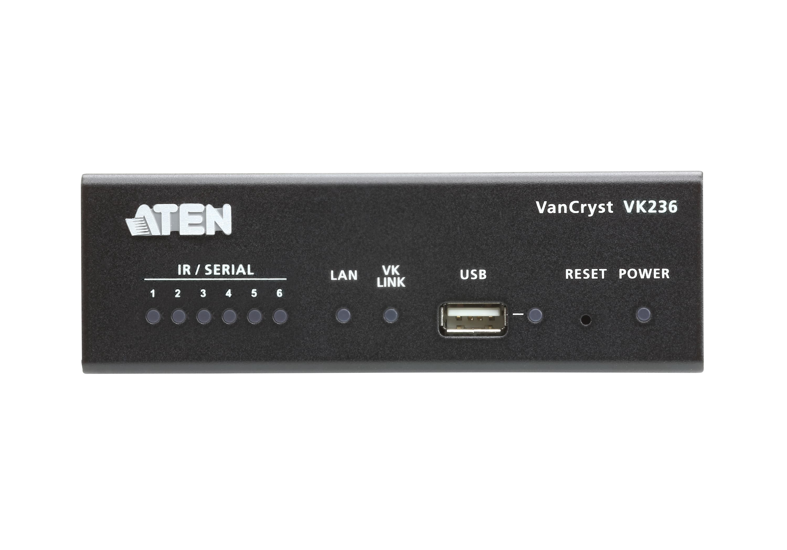 ATEN VK236 6-Port IR/Serial Expansion Box - connector panel view
