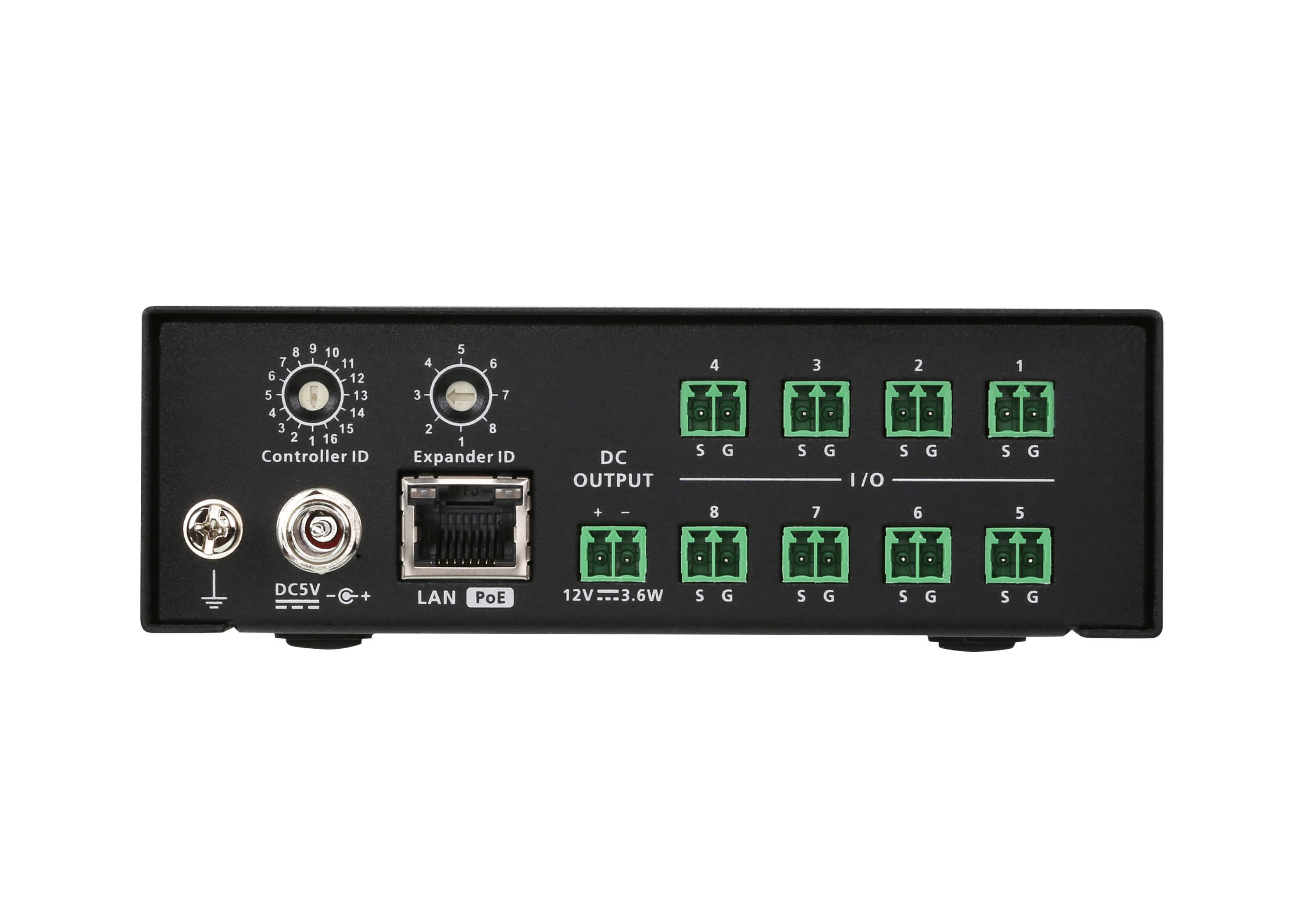 ATEN VK258 8-Channel Digital I/O Expansion Box - connector panel view