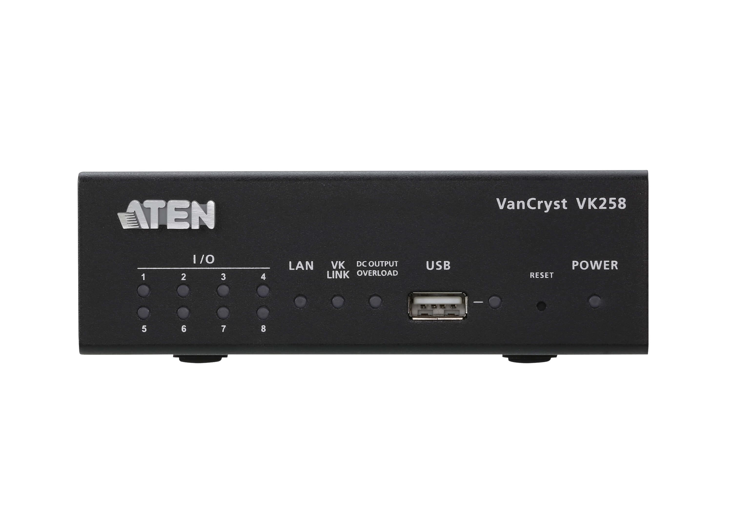 ATEN VK258 8-Channel Digital I/O Expansion Box - connector panel view