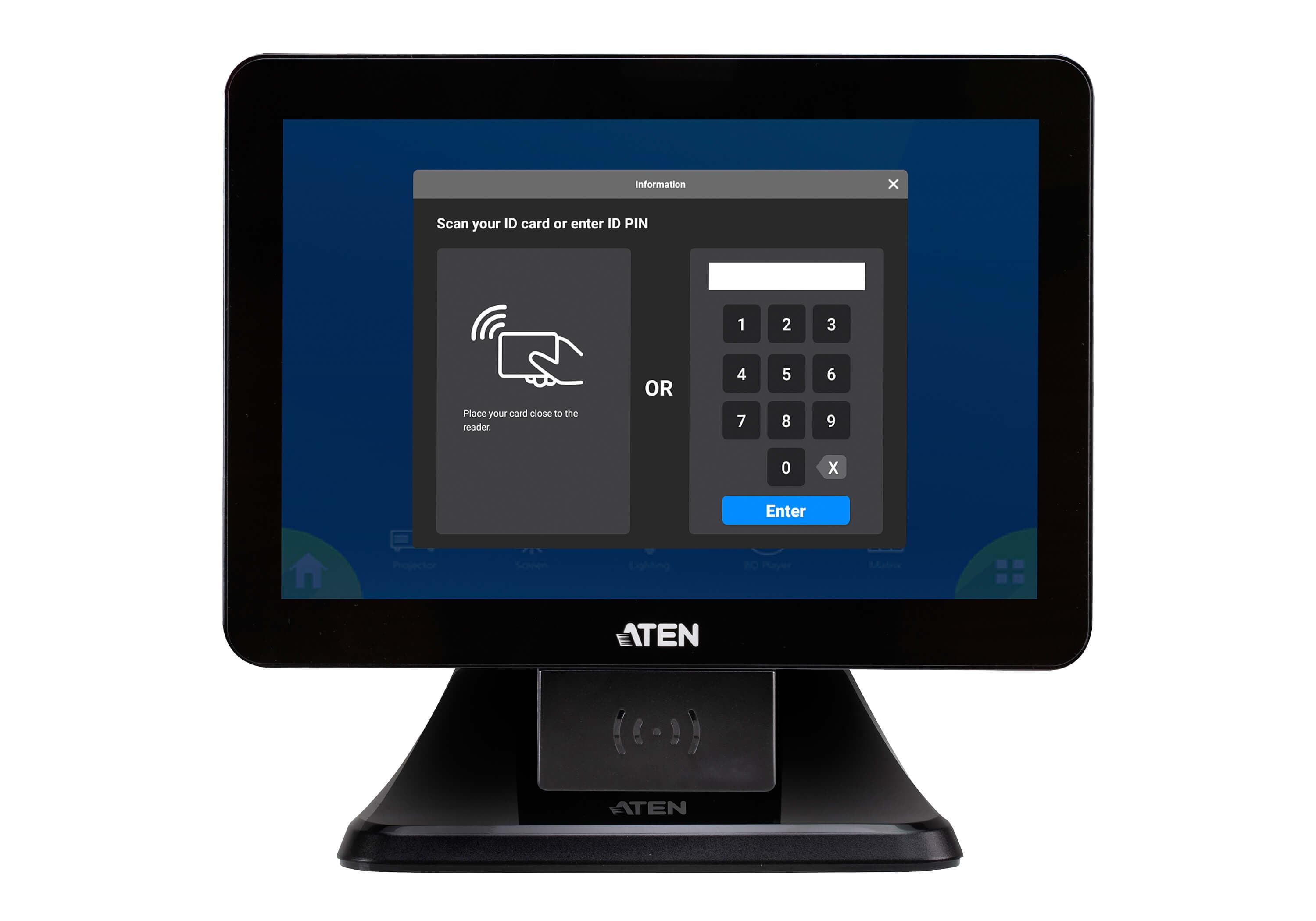 ATEN VK330 10.1” Touch Panel - connector panel view