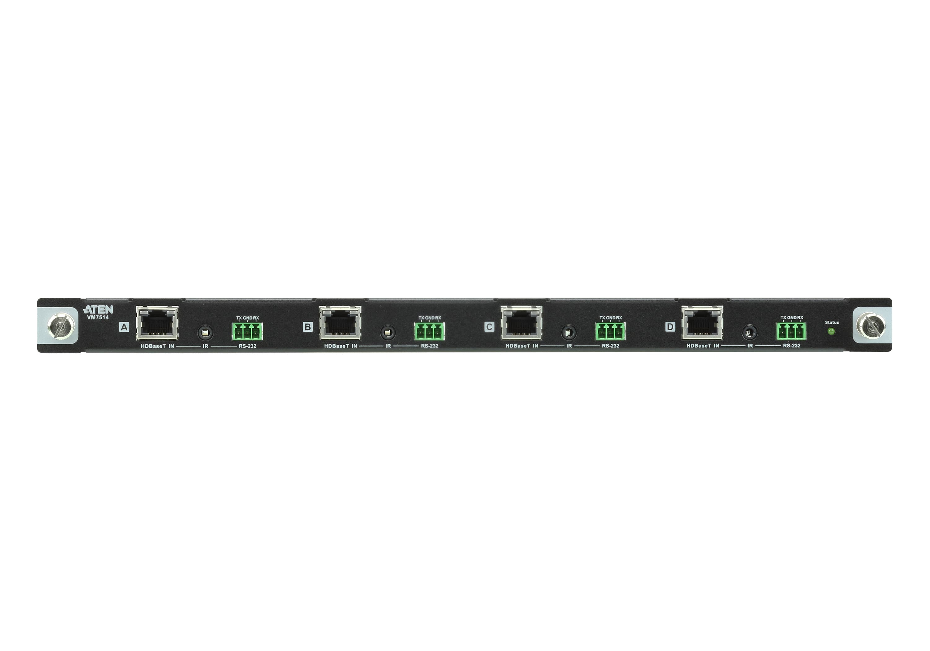 ATEN VM7514 4-Port HDBaseT Input Board - connector panel view