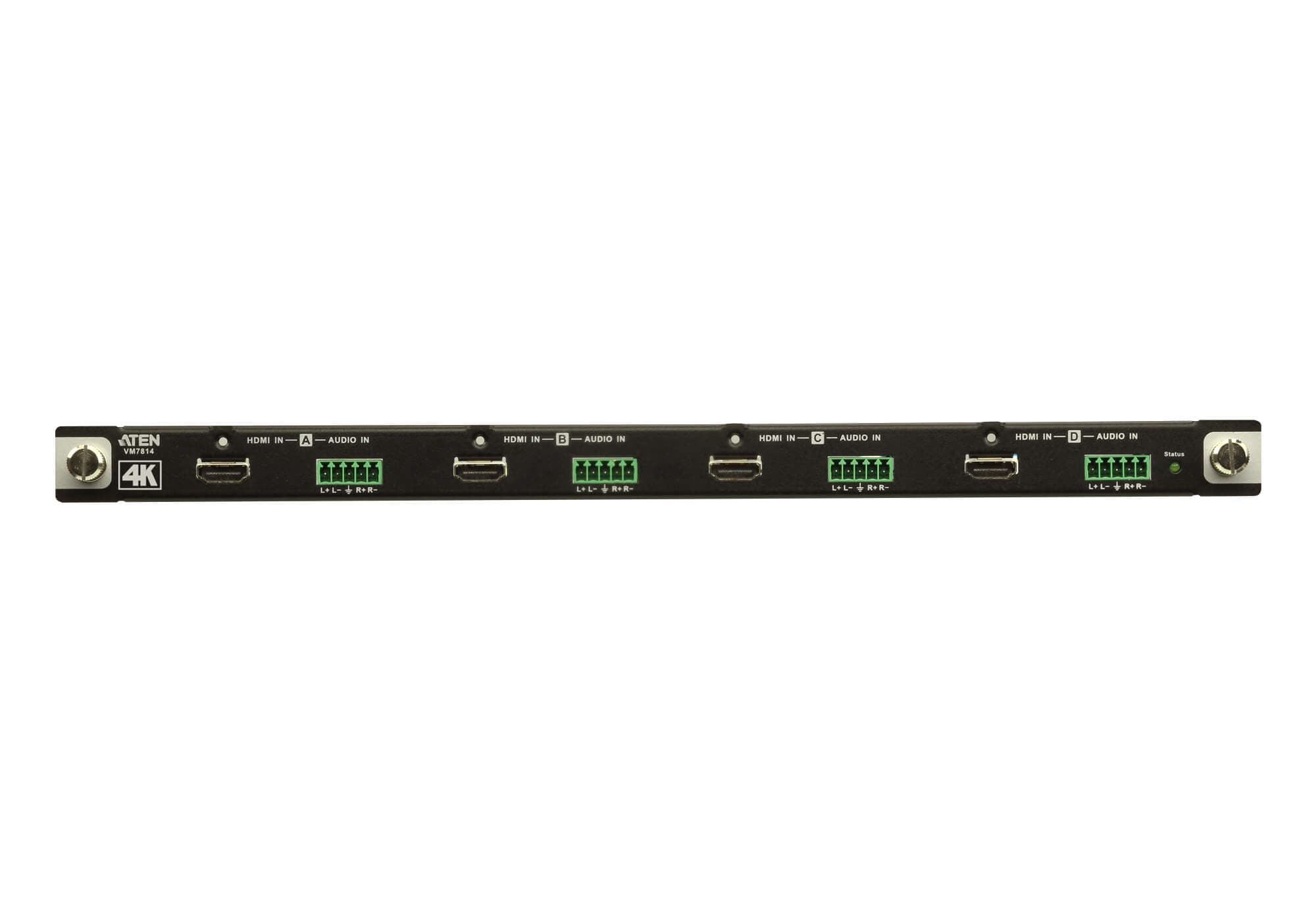 ATEN VM7814 4-Port 4K HDMI Input Board - connector panel view