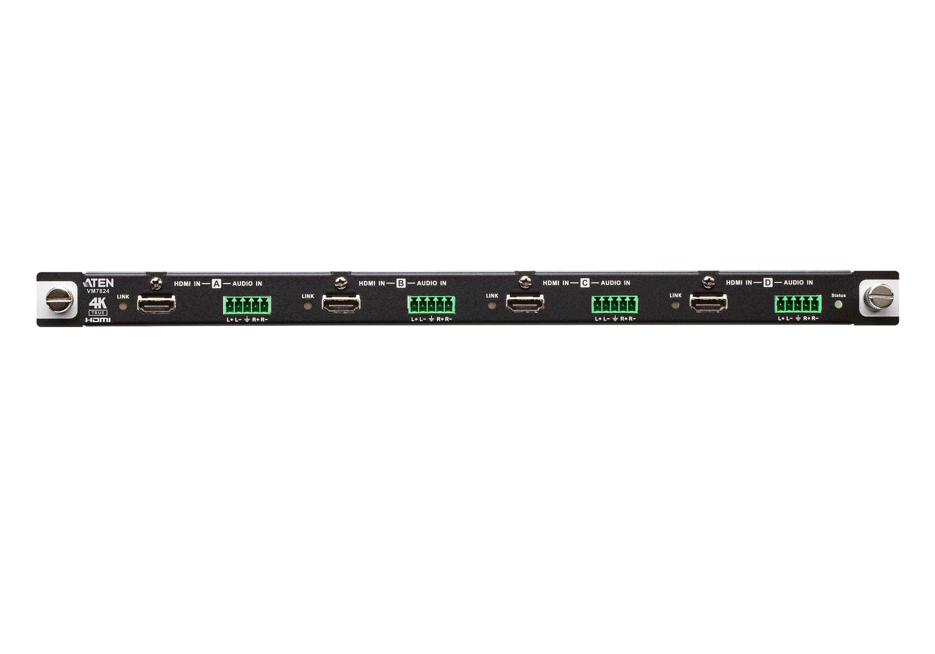 ATEN VM7824 4-Port True 4K HDMI Input Board - connector panel view