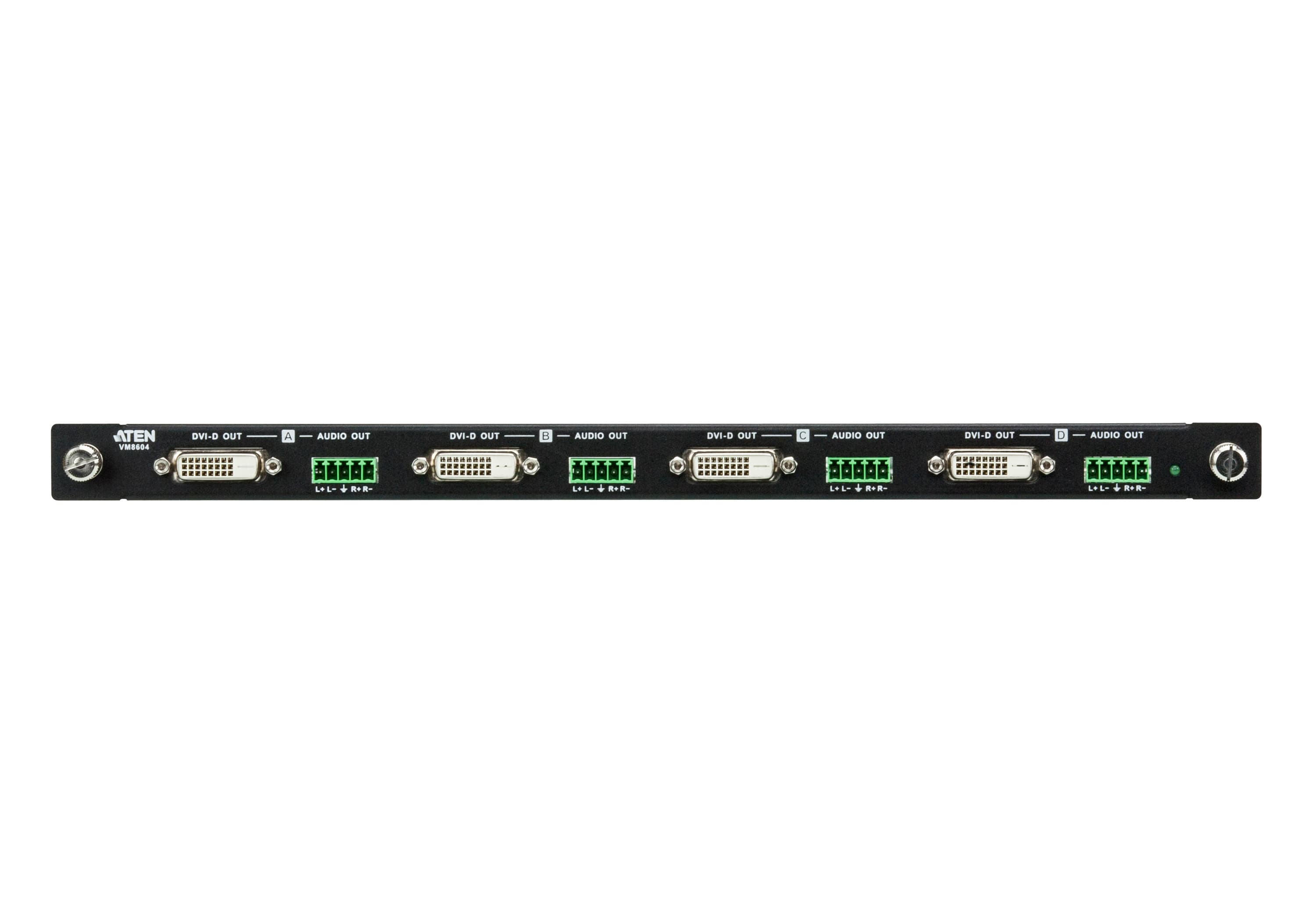 ATEN VM8604 4-Port DVI Output Board with Scaler - connector panel view