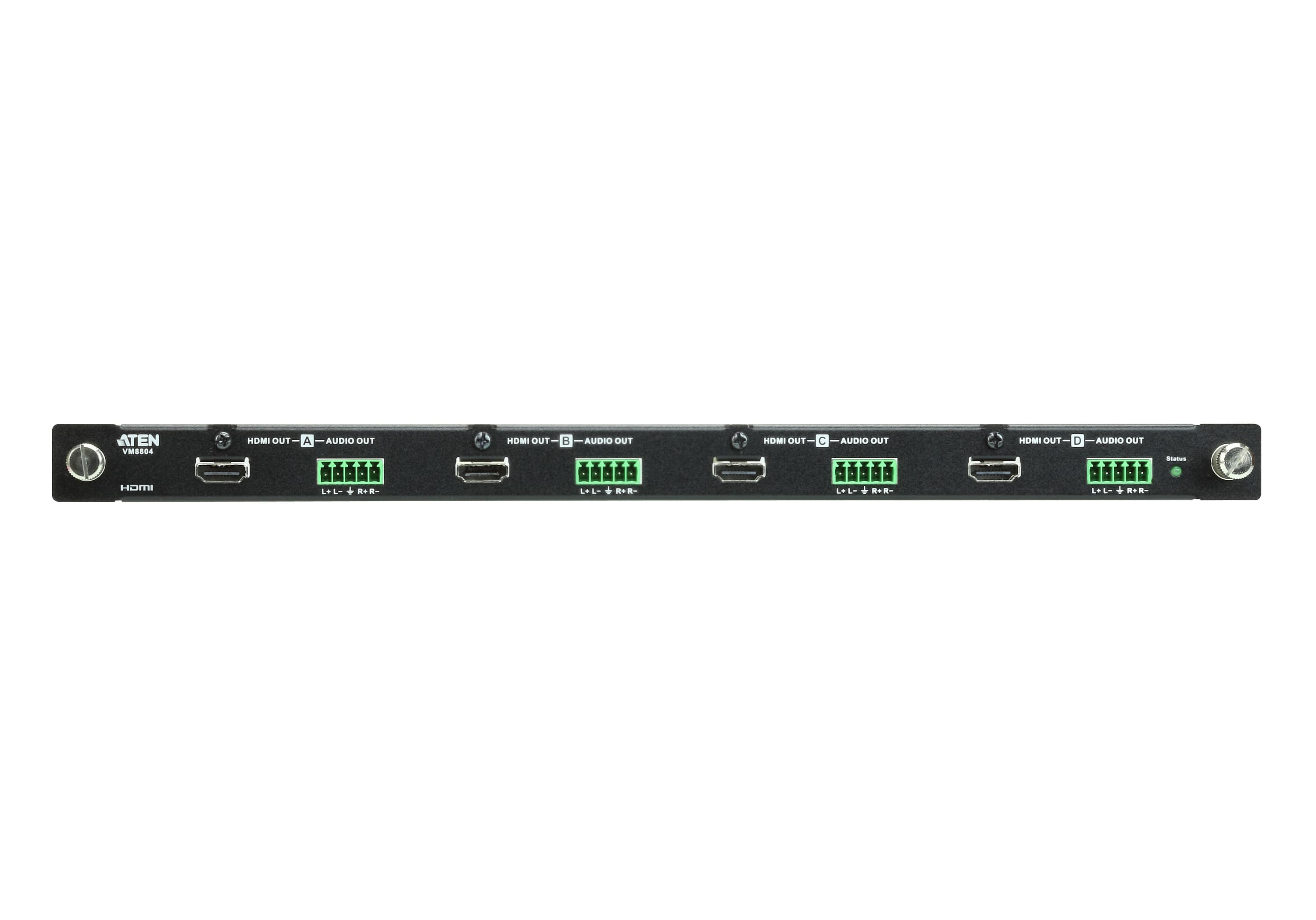 ATEN VM8804 4-Port HDMI Output Board with Scaler - connector panel view