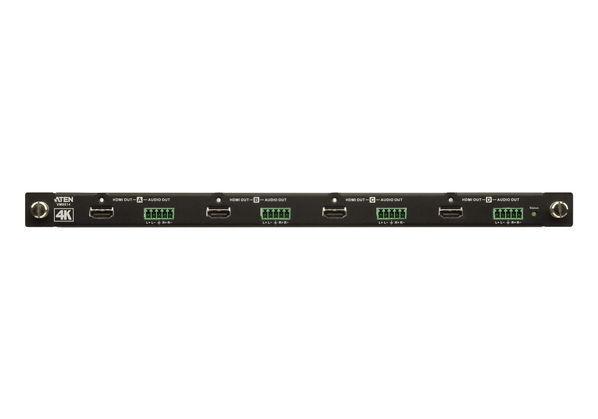 ATEN VM8814 4-Port 4K HDMI Output Board with Scaler - connector panel view