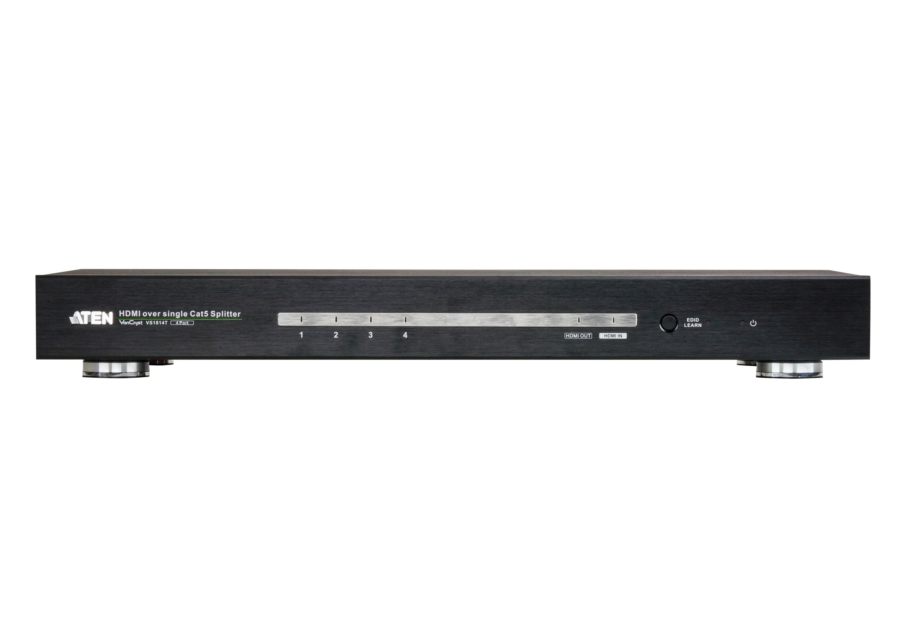 ATEN VS1814T 4-Port HDMI HDBaseT Splitter - connector panel view