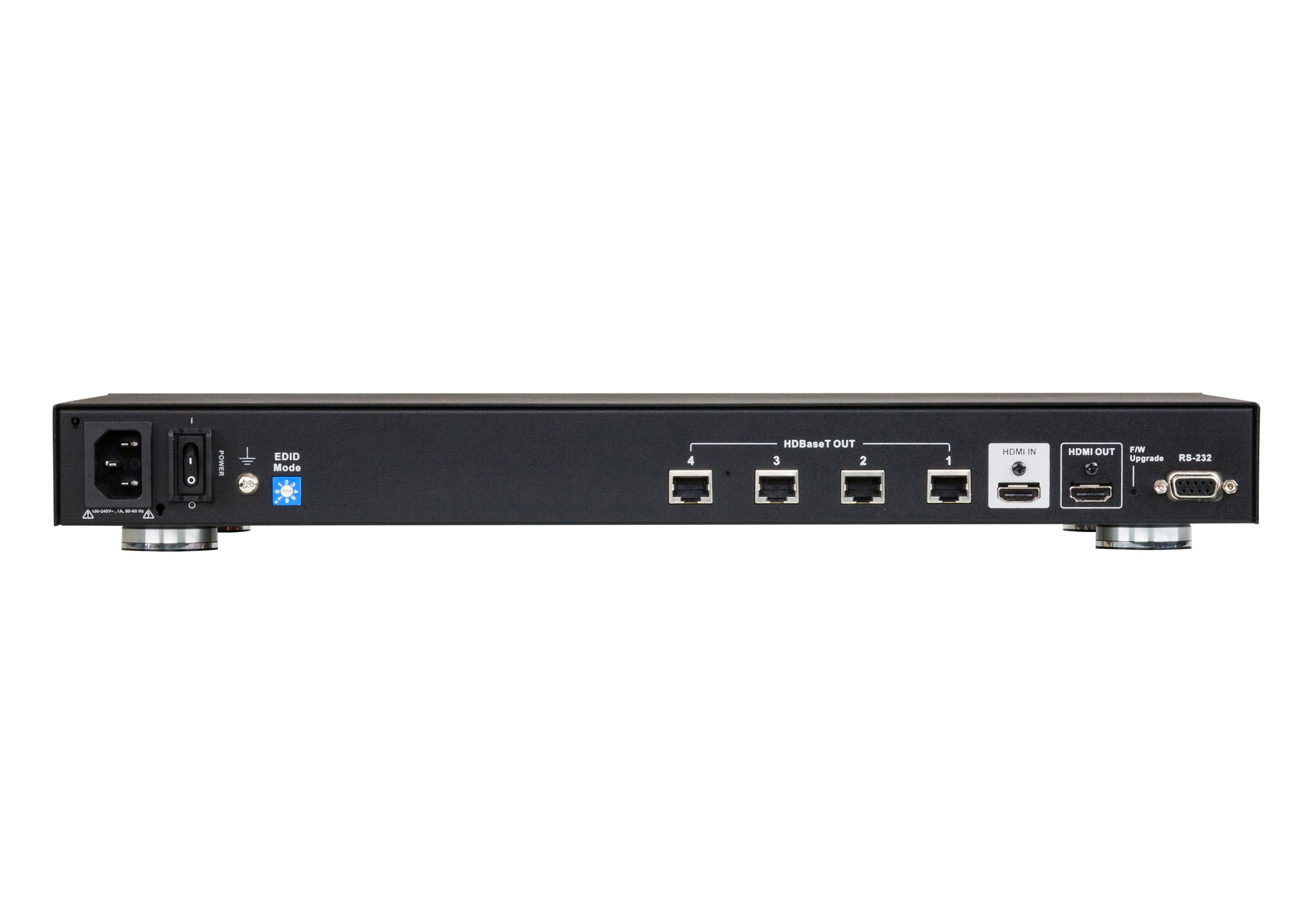 ATEN VS1814T 4-Port HDMI HDBaseT Splitter - connector panel view