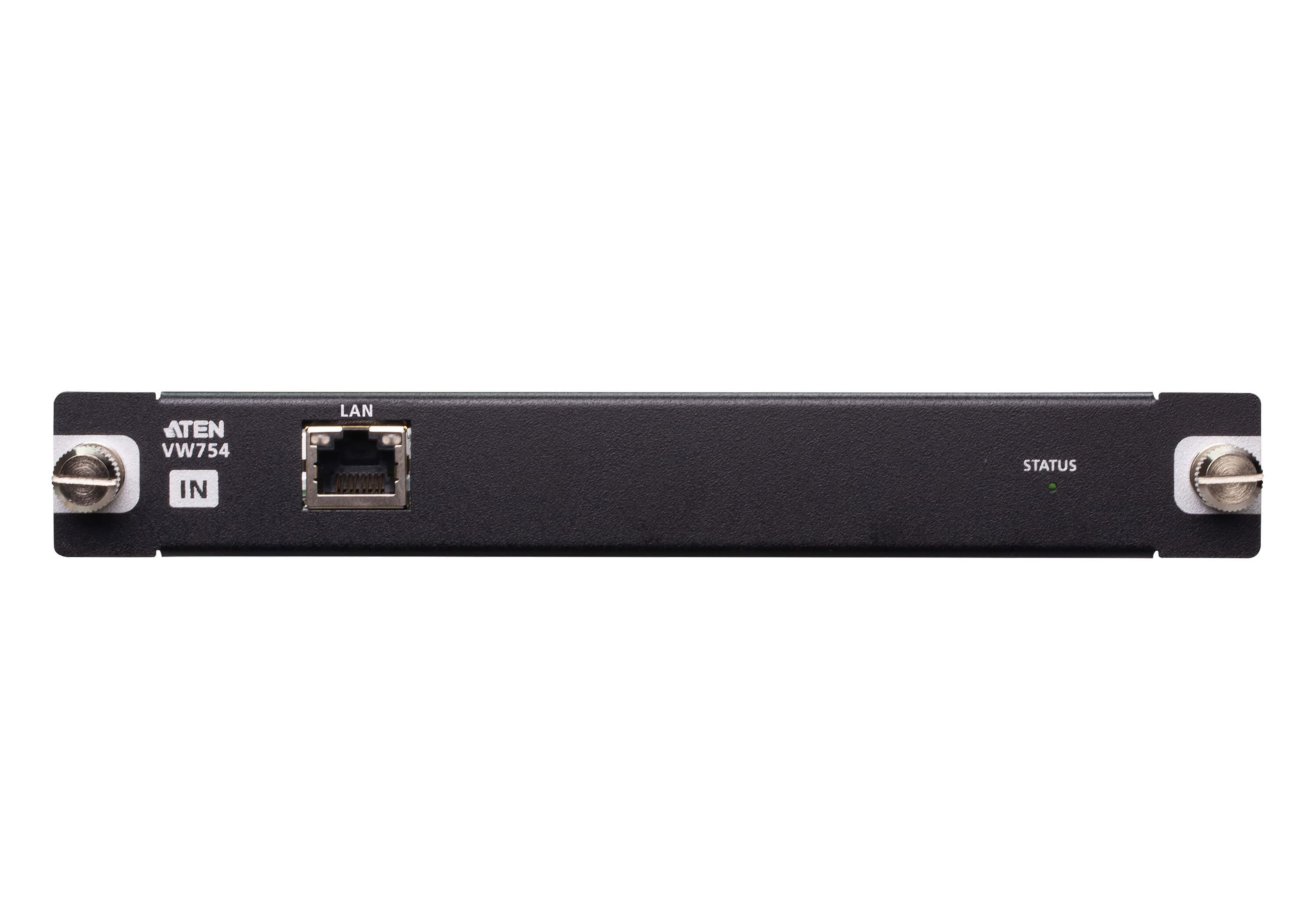 ATEN VW754 4-Channel 4K H.265 IP Stream Decoder Input Card - connector panel view