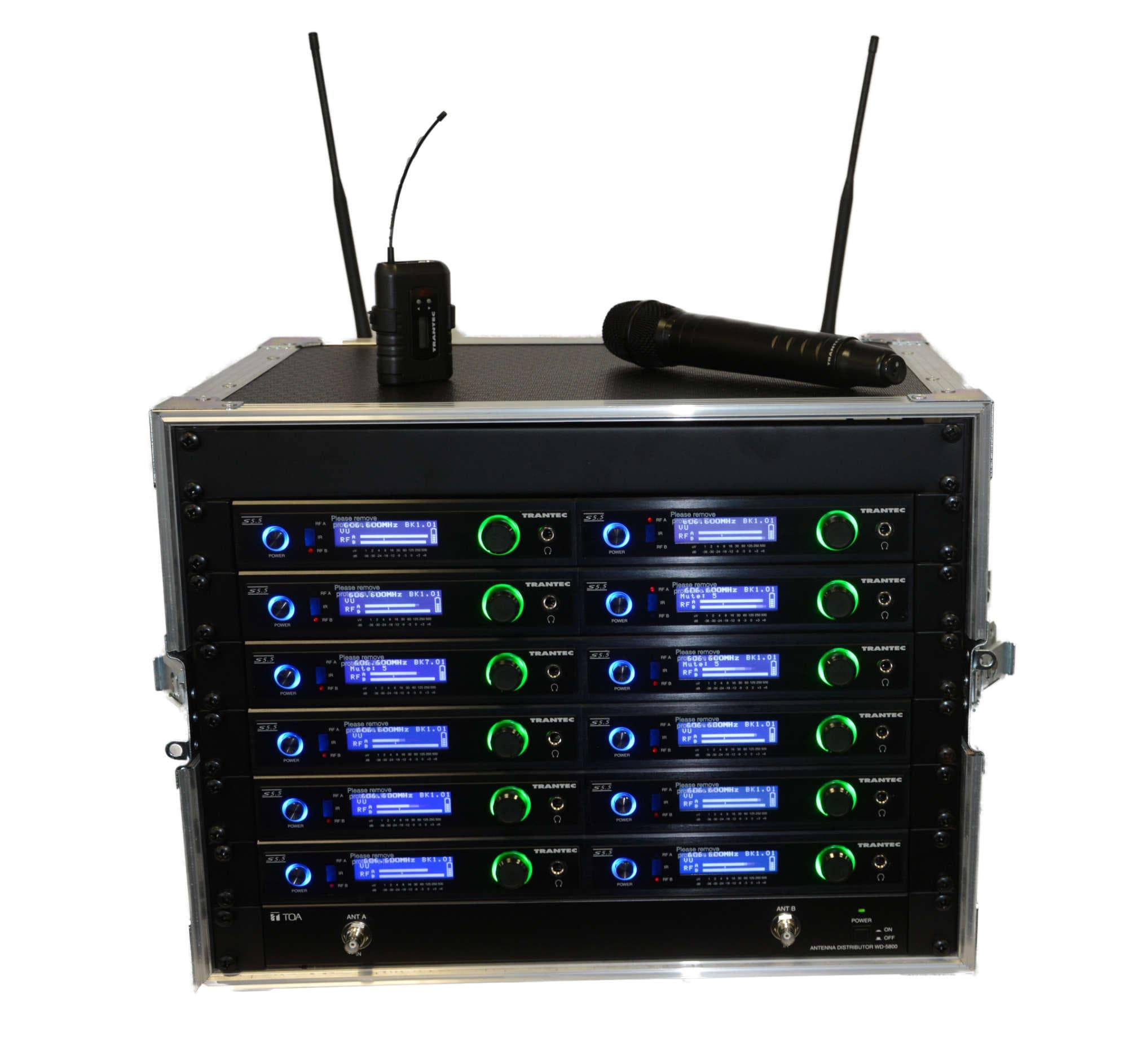 Trantec S5.5 Rack 'n' Ready 12-Way Wireless Microphone System — manufacturer product image
