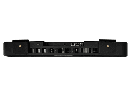 Lumens MS-10S 4K Video Soundbar — underside view showing the mounting feet and ventilation