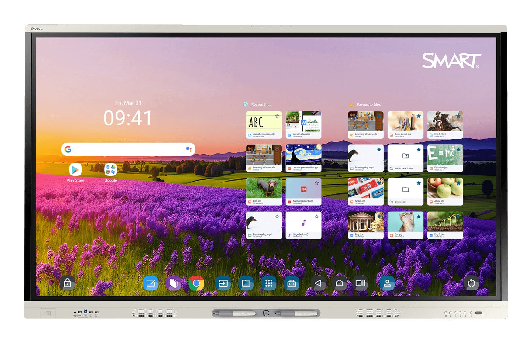 SMART Technologies MX265 Interactive Touchscreen 165.1 cm (65") 3840 x 2160 pixels Touchscreen White