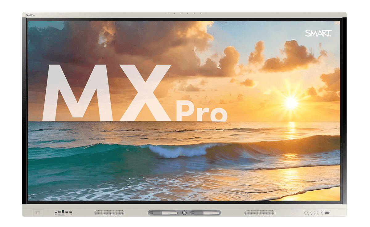 SMART Board MX Pro (V5) front view (series image shared across 55/65/75/86-inch sizes)
