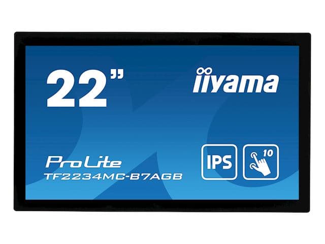 iiyama ProLite TF2234MC-B7AGB 22 inch PCAP touch monitor front view