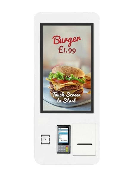 Allsee Technologies SO27C Signage Display Kiosk design 68.6 cm (27") LED Wi-Fi 350 cd/m² Full HD White Touchscreen Built-in processor 24/7