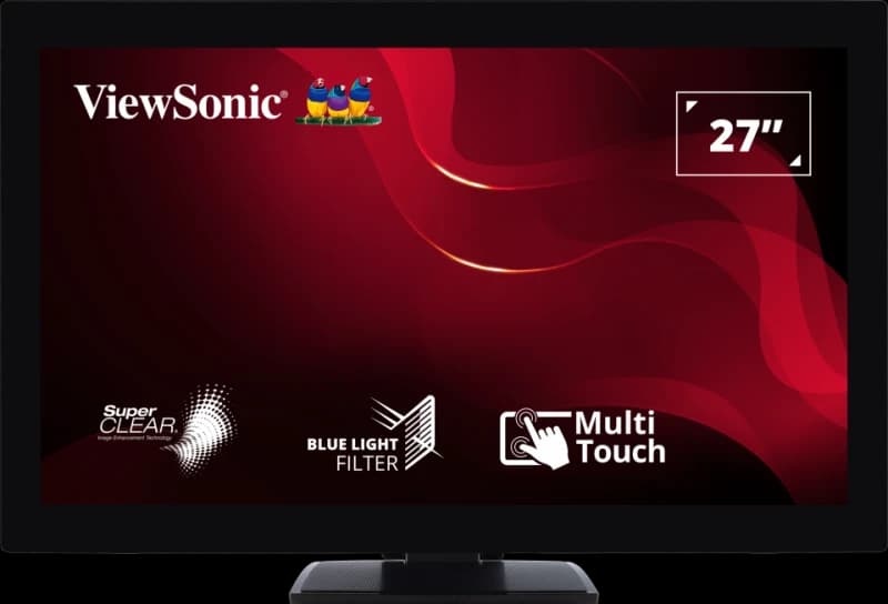 ViewSonic TD2760 27" touch monitor front view
