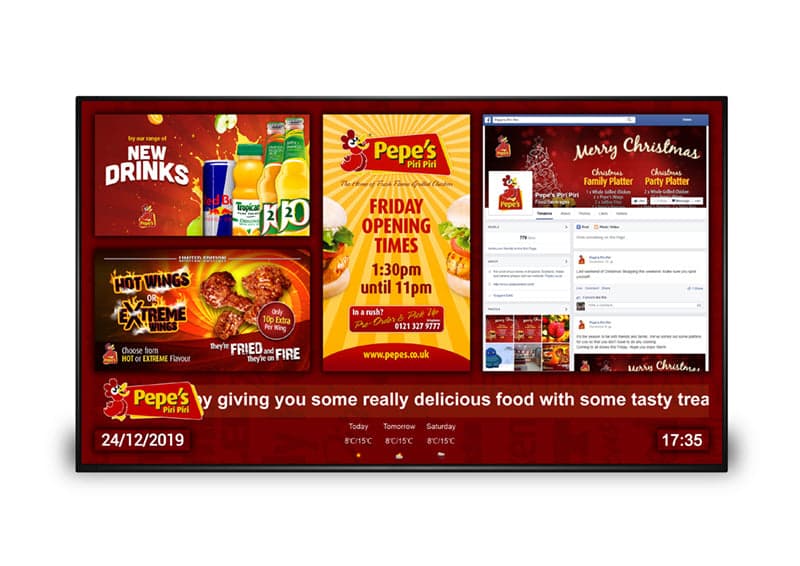Allsee Technologies DM55D 55" Network Digital Menu Board