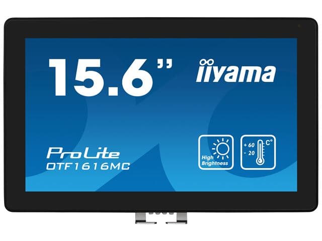 iiyama ProLite OTF1616MC-B1 front view showing 15.6 inch touchscreen with ProLite branding