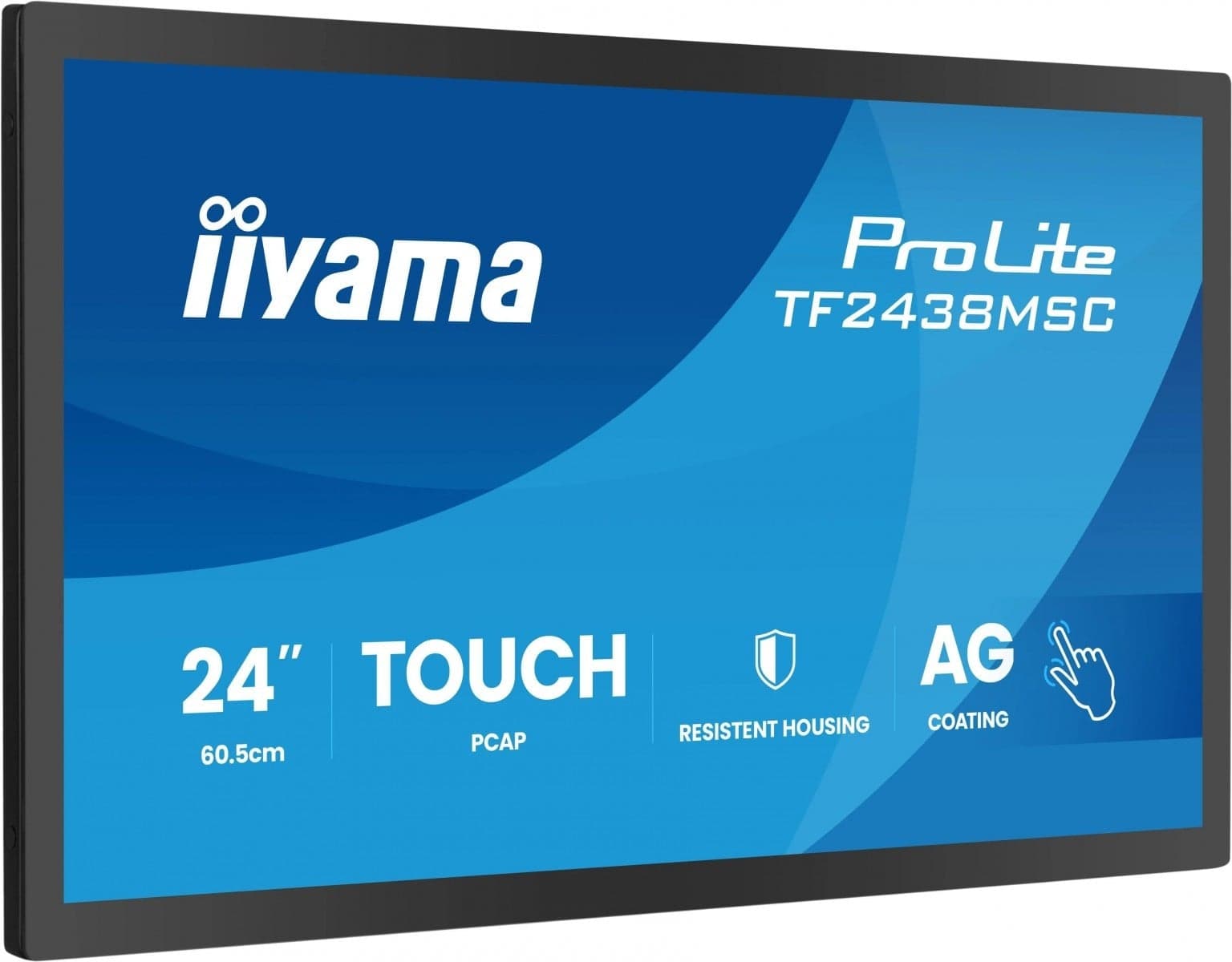 iiyama TF2438MSC-B2 Signage Display Digital A-board 60.5 cm (23.8") LED Full HD Black Touchscreen