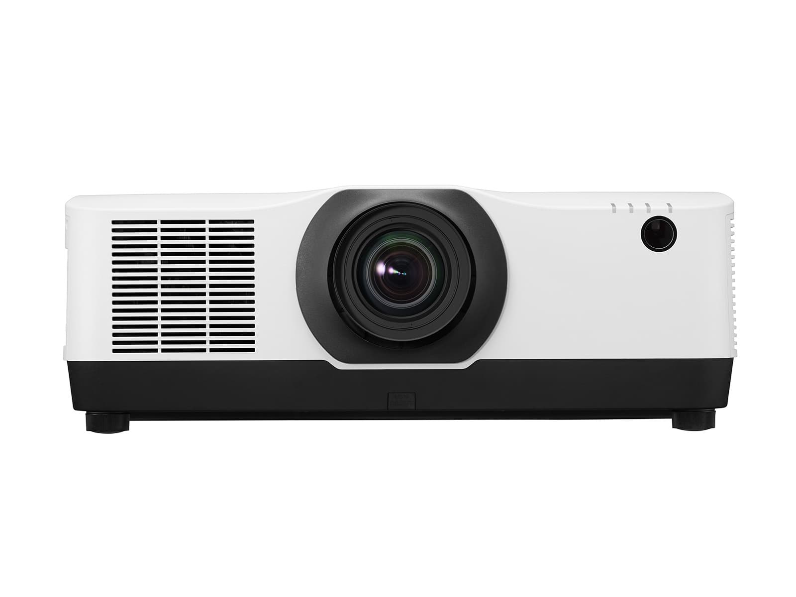 Sharp A824U in white, front view showing the open lens mount