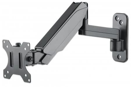 Manhattan Wall Mount for TV/Monitor (Spring Arm 3 pivots), 17"�32", VESA 75x75mm and 100x100mm, Max 8kg