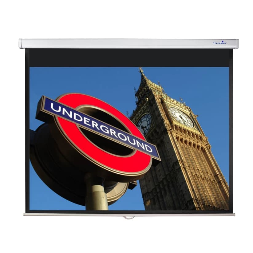 Sapphire 4:3 Ratio 1.4m Manual Projector Screen