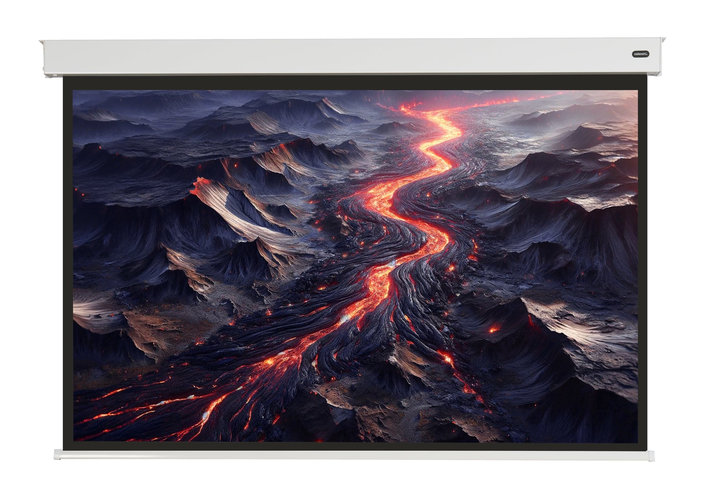 Celexon Electric Professional Plus V2.0 Battery Projector Screen - 16:9 / 160 x 90 cm — manufacturer range image; shown screen may be a different size in this range