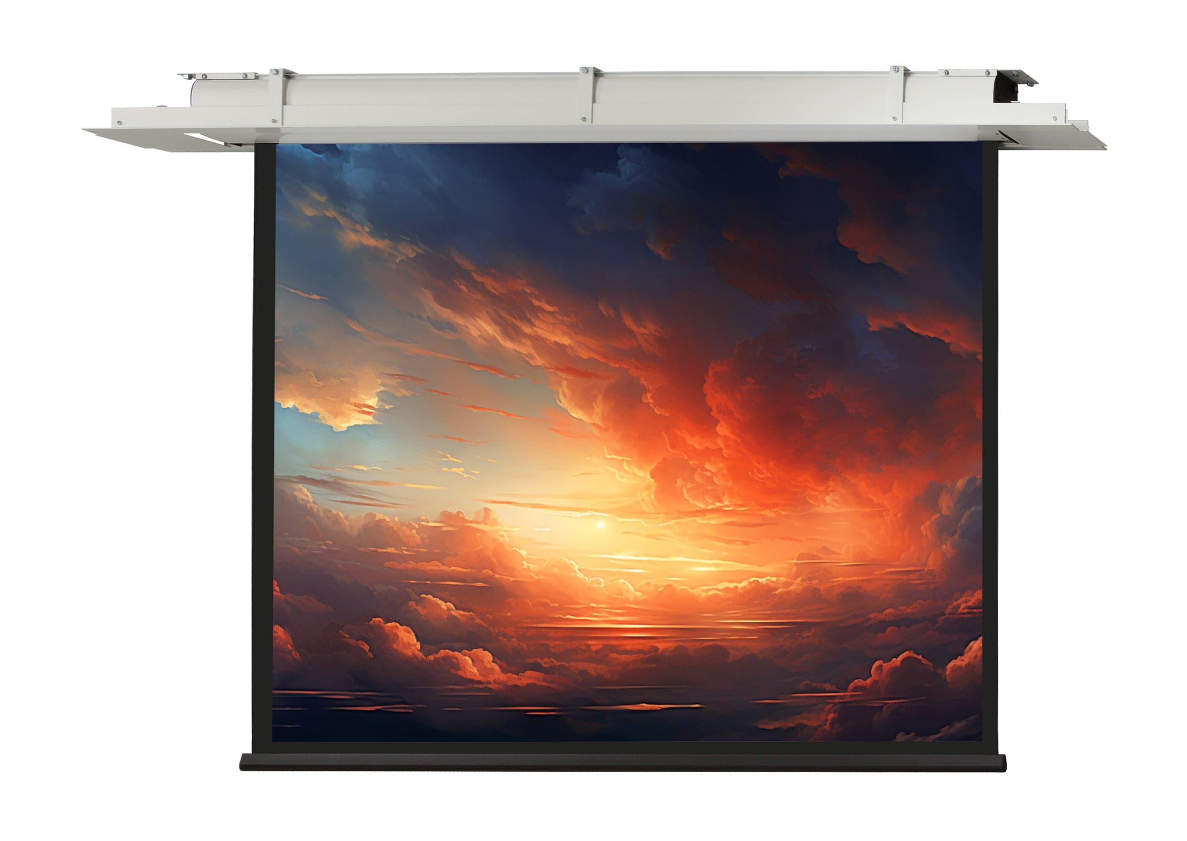 Celexon ceiling recessed electric projector screen Expert - 16:9 / 250 x 140 cm — manufacturer range image; shown screen may be a different size in this range