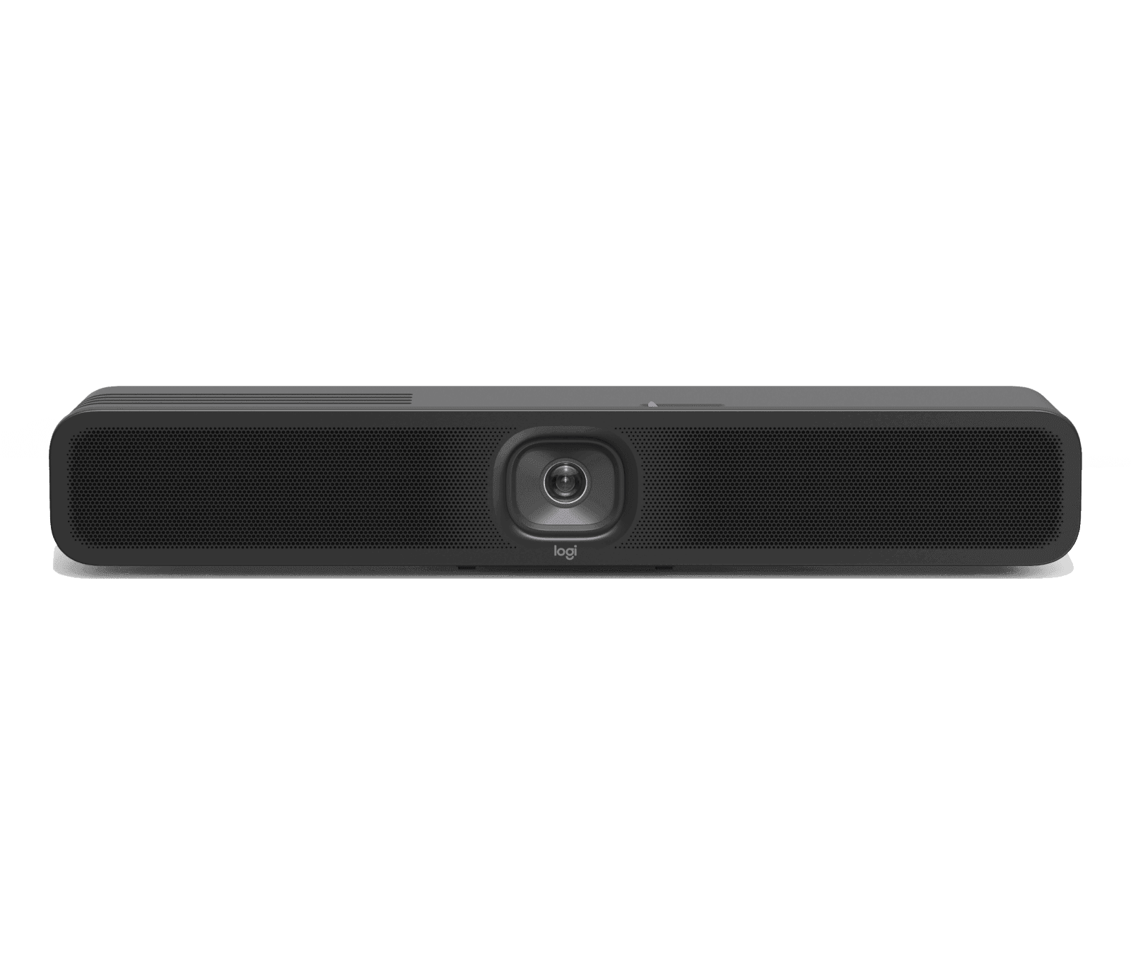 Logitech MeetUp 2 conference camera supplied in this kit, front view in graphite