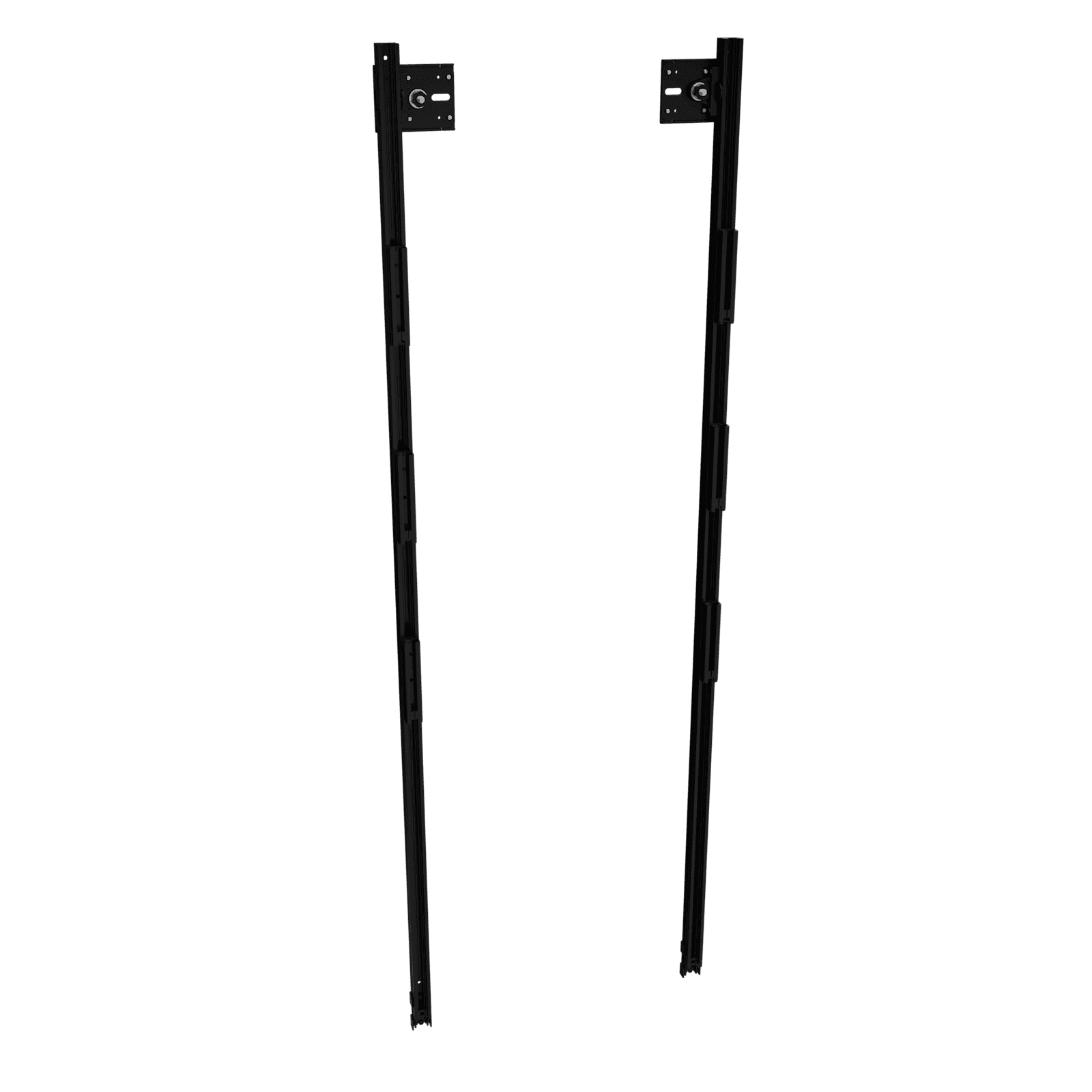 Chief DVM0500U3E TiLED extender mount: the pair of vertical black extrusions that add three more panel positions to a column.