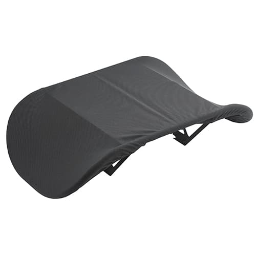 Chief FCAC1XB back cover shown alone, a curved black polyester skin stretched over its steel frame.