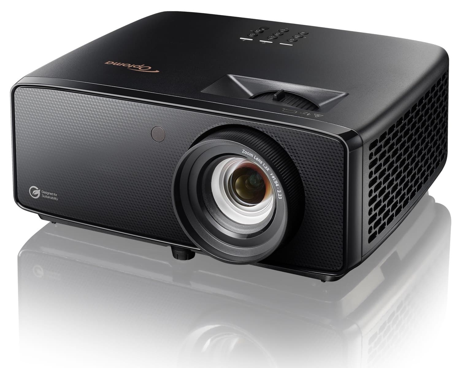 Optoma UZ38X 4K UHD laser home projector front view