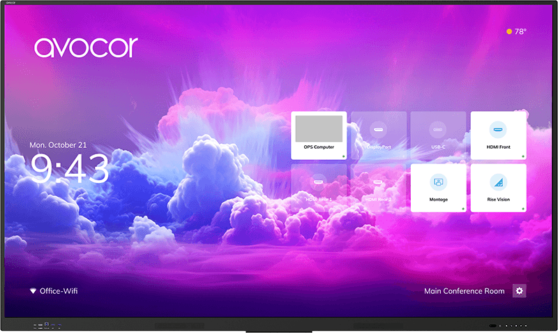 Avocor E50 Series — manufacturer series image; this listing is the 55" AVE-5550 variant