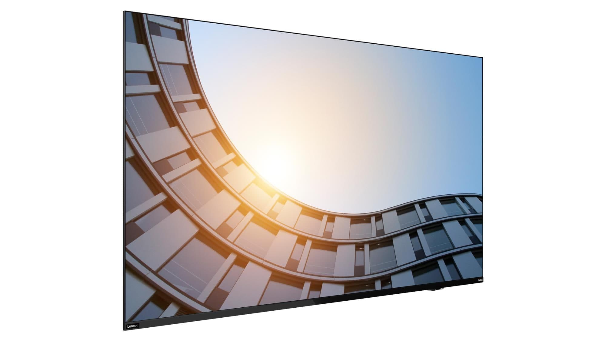 Lenovo ThinkVision E65 LFD 65-inch commercial display, official Lenovo product image of the E65 LFD panel
