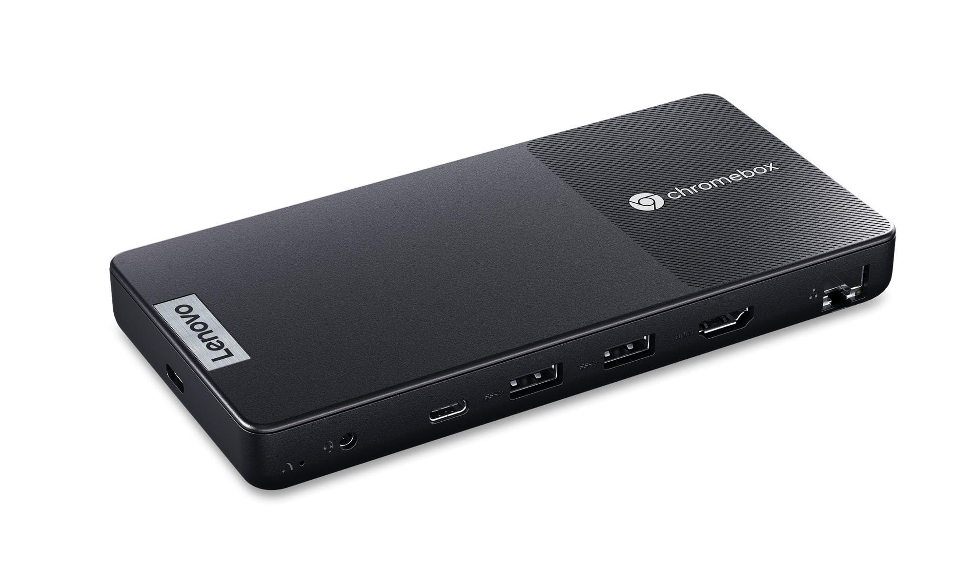 Lenovo Chromebox Micro, official Lenovo product image of the fanless ChromeOS mini PC