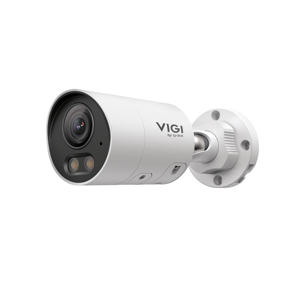 TP-Link VIGI InSight S345S 4MP ColorPro 2.0 outdoor bullet network camera with sun shroud, side view