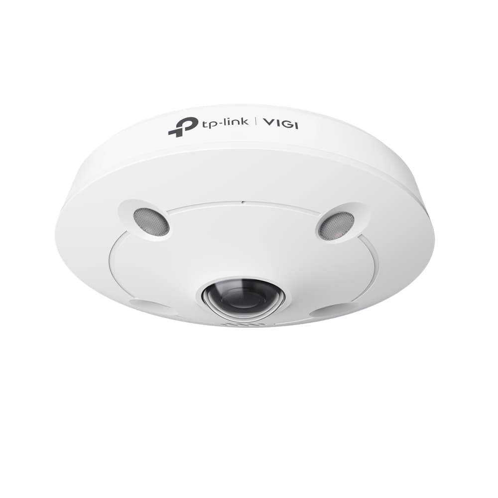 TP-Link VIGI InSight S655I 5MP fisheye network camera, low-profile white ceiling housing