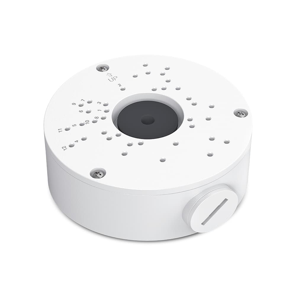 TP-Link VIGI VJB-300 round waterproof network camera junction box in VIGI white