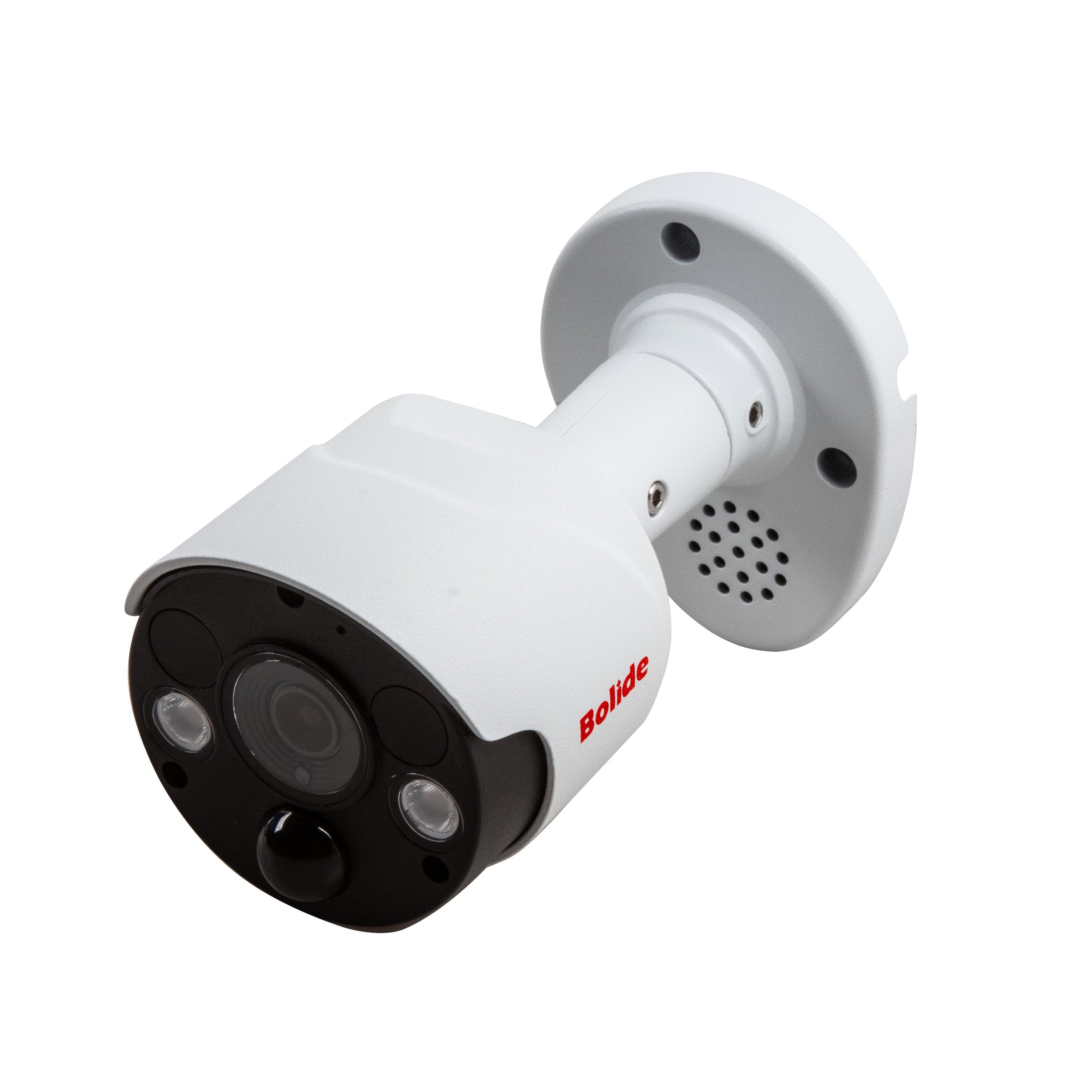 Bolide BN8035F/NDAA 5MP bullet camera with integrated white light floodlight, side view