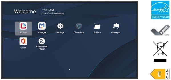 ViewSonic CDE5014-2C 50-inch 4K commercial display — ViewSonic publishes the CDE4314 photograph for this model, so this shows the same CDE14-2C series chassis at a different size